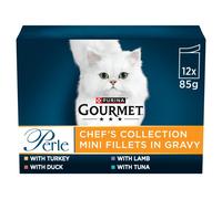 GOURMET Perle Mixed Selection Wet Cat Food - Chef's Collection in Gravy - 12 x 85g