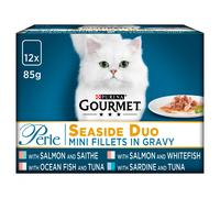 Gourmet Perle Cat Food Seaside Duo, 12 x 85 g - Pack of 4