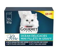 Gourmet Perle Ocean Delicacies Mini Fillets in Gravy 85g (Pack of 12)