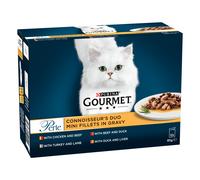 Gourmet Perle Pouches Mixed Pack - Saver Pack: Connoisseur's Duo in Gravy (24 x 85g)