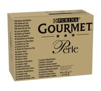 Gourmet Perle Seaside Duo Adult Wet Cat Food In Gravy - 96x85g Pouches
