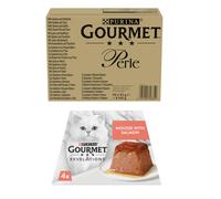GOURMET Perle Mixed Selection Mega Packs Wet Cat Food - Seaside Duo in Gravy - 96 x 85g