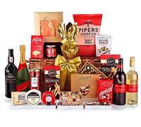 Gourmet Prosecco Gift Set - Broadway Hamper with Sparkling Prosecco, Smoked Salmon, Blue Stilton, Cheddar, Brie, Port - Port Gifts for Men, Thank You Hampers and Luxury Gifts, from Regency Hampers