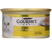 Gourmet Purina Gold Mousse Wet Cat Food with Chicken, 24 x 85g cans
