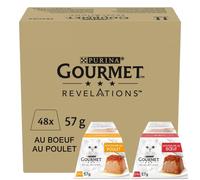 Gourmet Revelations Beef and Chicken Wet Cat Food 48x57 g