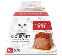 Gourmet Revelations Beef in Gravy Wet Cat Food, 4x57g