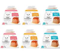 Gourmet Revelations Contains Wet Cat Food in Gravy Mousse with Salmon Mousse With Chicken & Mousse With Tuna (6 x 4 Pack 57g 24 sleeves in Total) Bundled With Make Your Own Kitty Play
