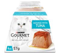 GOURMET Revelations Mousse Tuna Wet Cat Food 4x57g (Pack of 6)