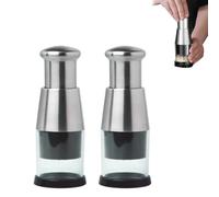 Gourmet Slice Deluxe Cutter - Stainless Steel Food & Vegetable Chopper, Mini Garlic & Onion Chopper for Kitchen Prep (2pcs)