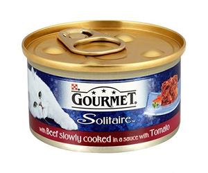Gourmet Solitaire Slow Cooked Beef In Tomato 85g x 12