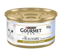 GOURMET Solitaire Cat Food - Duck and Veg - 12 x 85g Cans