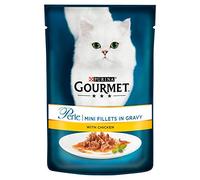 Gourmet Perle Wet Cat Food Mini Fillets with chicken in Gravy Connoisseur's Collection, 85 g x 26