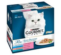 Gourmet Wet Cat Food Perle Ocean Delicacies 28x85g (28 Pouches)