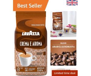 Gourmet Whole Bean Coffee - Crema e Aroma with Rich Caramel Flavor - 35.2 oz