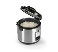 GourmetMaxx 14655 Rice Cooker Silver with Steam Function