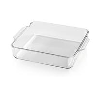 GOURMETmaxx Casserole dish for hot air fryer and oven, 1500 ml, borosilicate glass baking mould, rectangular, small casserole dish for preparing, cooking and serving, for airfryer and baked food, etc.