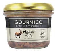 GOURMICO Venison Pâté with Cognac, An Ideal Condiment for Chutney's, Pickles, Fresh Bread & Savoury Biscuits or Paired with Cream Cheeses. Gluten Free, 180g Glass Jar
