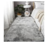 GOUSANG Fluffy Area Rug 70 x 130 cm Cozy Plush Carpet Children’S Room Luxurious Soft for Sofa Home Room Hallway Kitchens, Light Grey