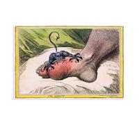 Gout A 1799 Caricature by James Gillray Alcohol Alcoholism Canvas Art Poster And Wall Art Picture Print Modern Family Bedroom Decor 20x30inch(50x75cm)