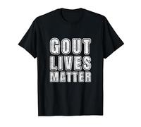 Gout Lives Matter Inflammatory Arthritis Podiatrist T-Shirt, Men, Black, XX-Large