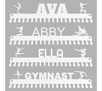 Goutoports Personalized Medal Holder Display Hanger Custom Text Color and Images for Athletes Easy to Install