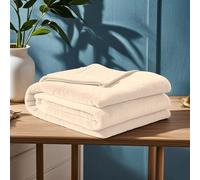 GOUTUI Fleece Blankets 70 x 80 cm Silk Touch Faux Velvet Blanket Polyester for Sofa Fluffy Blanket Bed Throw, Beige