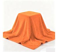 GOUTUI Warm Fluffy Blanket 190 x 300 cm Polyester Fleece Blankets Soft Cosy Warm for Sofa Couch Single Size, Orange