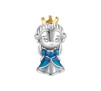 GOUWO Princess 925 Silver Charms for Bracelets and Necklaces Fit Pandora Bracelets Birthday Halloween Mother's Day Valentine's Day Gifts for Women Mother Daughter Yourself