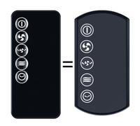GOUYESHO Replacement Remote Control Compatible with Dimplex Xpelair Mont Blanc XPP Tower Cooling Fan 40W DXMBCF (Black)
