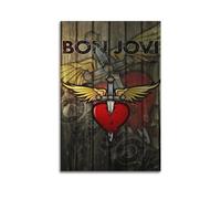 GOUYOONL Bon Jovi Music Poster Poster Decorative Painting Canvas Wall Posters And Art Picture Print Modern Family Bedroom Decor Posters 08x12inch(20x30cm)