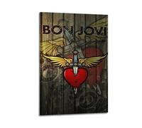 GOUYOONL Bon Jovi Music Poster Poster Decorative Painting Canvas Wall Posters And Art Picture Print Modern Family Bedroom Decor Posters 12x18inch(30x45cm)