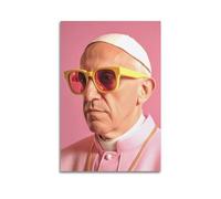 GOUYOONL Pope Francis Poster Poster Decorative Painting Canvas Wall Posters And Art Picture Print Modern Family Bedroom Decor Posters 12x18inch(30x45cm)