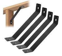 GOUZIBHD 45 Degree Angle Knee Brace Heavy Duty Connector Brace Bracket Kit 45 Degree Angle Support Bracket for Wood Structures Pergola Porches Gazebos(Size:4pcs)
