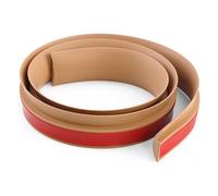 GOUZIBHD Door Threshold Ramp,Vinyl Doorway Edge Trim,Floor Divider Strip,Overlap Edge Reducer,Self-adhesive Transition Strip for Bridging Floor Gaps(Size:3m/9.84ft,Color:Brown)