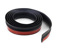 GOUZIBHD Floor Divider Strip,Overlap Edge Reducer,Carpet to Tile Transition Edging Trim,Flooring Transition,Self-adhesive Transition Strip for Bridging Floor Gaps(Size:4m/13.1ft,Color:Black)