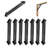 GOUZIBHD Heavy Duty Corner Brace Support 45 Degree Angle Support Bracket Pergola Kit for Wood Structures Pergolas Gazebos Carports Decks,Inside Mount 45-Degree Angle Bracket(Size:8pcs)