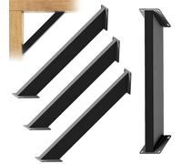 GOUZIBHD Heavy Duty Support Connectors for Wood Structure Beam DIY Projects, 4PCS 45 Degree Angle Support Bracket, Metal Pergola Kit Shelter Stand for Wall Cabinet