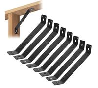 GOUZIBHD Inside Mount Corner Connector 45 Degree Pergola Bracket for Wood Post and Beam Desk Edge Pergola Gazebo DIY Kit,45 Degree Angle Support Bracket(Size:8pcs)