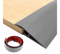 GOUZIBHD Overlap Edge Reducer,Carpet to Tile Transition Edging Trim,Floor Transition Strip,Flooring Transition,Door Threshold Ramp for Carpet Laminate Floors(Size:4m/13.1ft,Color:Gray)