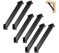 GOUZIBHD Pergola Kit Heavy Duty Connector Brace Bracket Kit, 45 Degree Corner Brace, 45 Degree Angle Support Bracket, Wooden Structures Support for Pergola Porches(Size:6Pack)