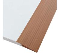 GOUZIBHD PVC Floor Divider Strip, Yellow Oak Door Threshold Ramp, Self Adhesive Floor Transition Strip, Overlap Edge Reducer, Carpet to Tile Transition Edging Trim(Size:1m/3.28ft)