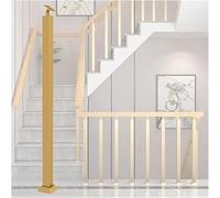 GOUZIBHD Square Stair Baluster Posts,Metal Hand Railing Spindles with Flat & Adjustable 270° Angle Bracket,Indoor Stair Railing Kits for Stair Porch Deck Steps(Size:75cm/29.5in,Color:1 Pack)