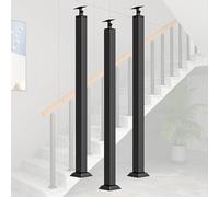 GOUZIBHD Square Stair Balusters Post - 270° Adjustable Metal Railing Spindles,Staircase Handrail,Banister Column for Deck Steps Garden Outdoor Stairs Remodeling(Size:75cm/29.5in,Color:3 Pack)