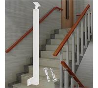GOUZIBHD Stair Baluster Post,270° Adjustable Metal Railing Stair Post,Side Mount Metal Spindles with Flat Bracket Base,Banister Column for Deck Steps Balcony(Size:85cm/33.5in,Color:White)