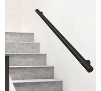 GOUZIBHD Staircase Handrail for Bars Lofts Kindergarten Corridor Grab Bar, Wall Mount Industrial Iron Hand Railing, Safety Non-Slip Support Rod Complete Kit(Size:100cm)