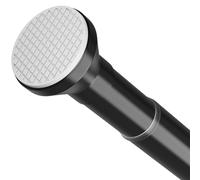GOUZIBHD Tension Curtain Rod for Windows, No Drilling Curtain Rod,Shower Curtain Rod, Adjustable Tension Rod, Drapery Rod for Bedroom Kitchen, Clothes Hanging Rod(Size:101-140cm,Color:Black)