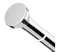 GOUZIBHD Tension Curtain Rod for Windows, No Drilling Curtain Rod,Shower Curtain Rod, Adjustable Tension Rod, Drapery Rod for Bedroom Kitchen, Clothes Hanging Rod(Size:75-114cm,Color:Silver)
