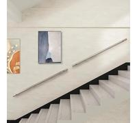 GOUZIBHD Wall Mounted Stair Handrail for Indoor Outdoor, Stainless Steel Staircase Handrail, Non-Slip Banister, Support Rod Complete Kit for Elderly Kids Disabled(Size:80cm)