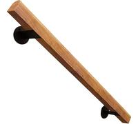 GOUZIBHD Wood Handrails for Stairs, Non-Slip Support Rod, Against the Wall Hand Railing, Elderly Children's Loft Stair Railings for Lofts Corridor Home, Grab Bar Kit(Size:100cm/3.3ft)