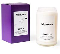GOVALIS Menorca Scented Candle | 100% Natural Soy Wax | 100 Hours, Large Scented Candle in Glass, Travel Memories of Menorca, Original Gifts for Friends, Decoration, Yoga, Bedroom, Bathroom